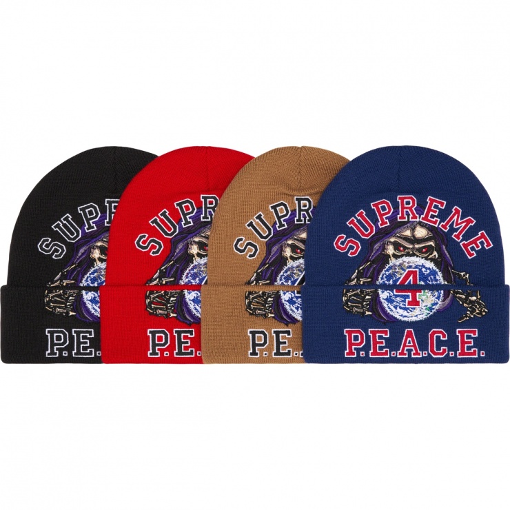 Peace Embroidered Beanie - fall winter 2023 - Supreme