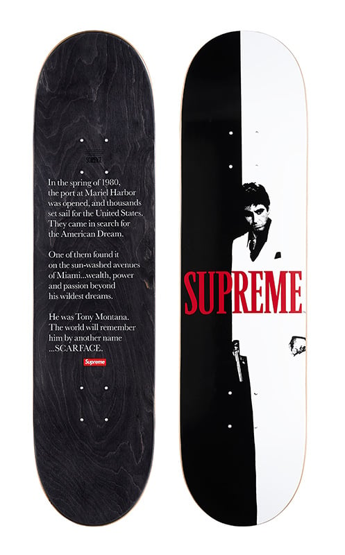 Supreme Archive Supreme/Scarface™ Scarface Split Skateboard