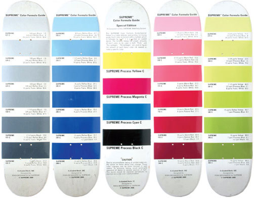 Supreme Archive Ryan McGuiness Pantone Decks