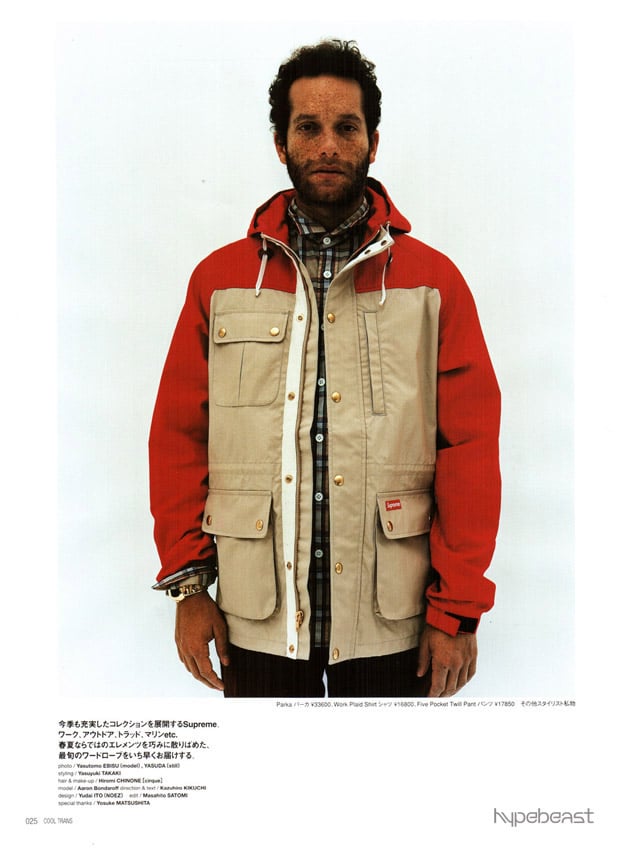 Supreme Lookbook Image spring/summer 2009
