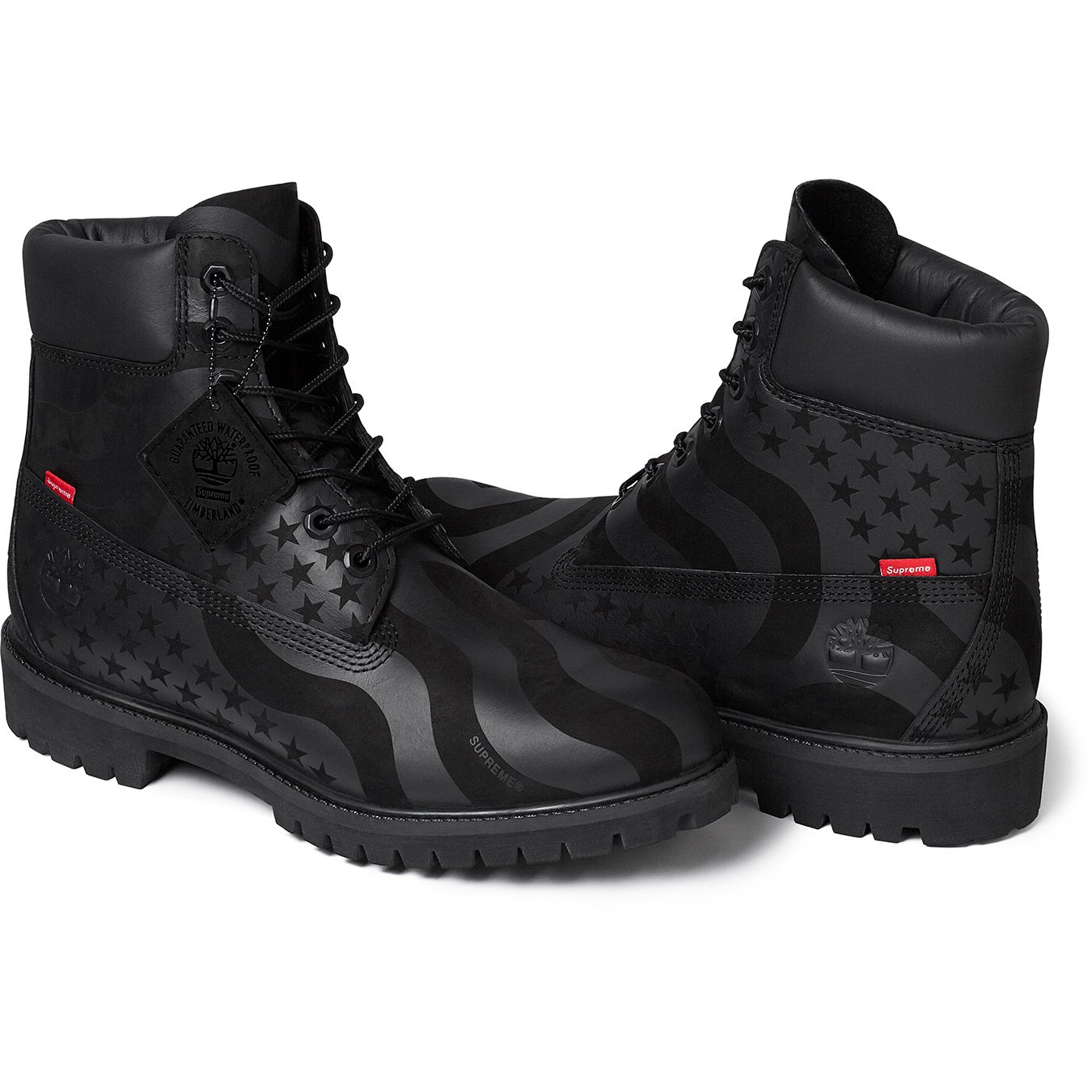 Supreme Archive Supreme®/Timberland® Stars and Stripes 6-Inch Premium Waterproof Boot Black