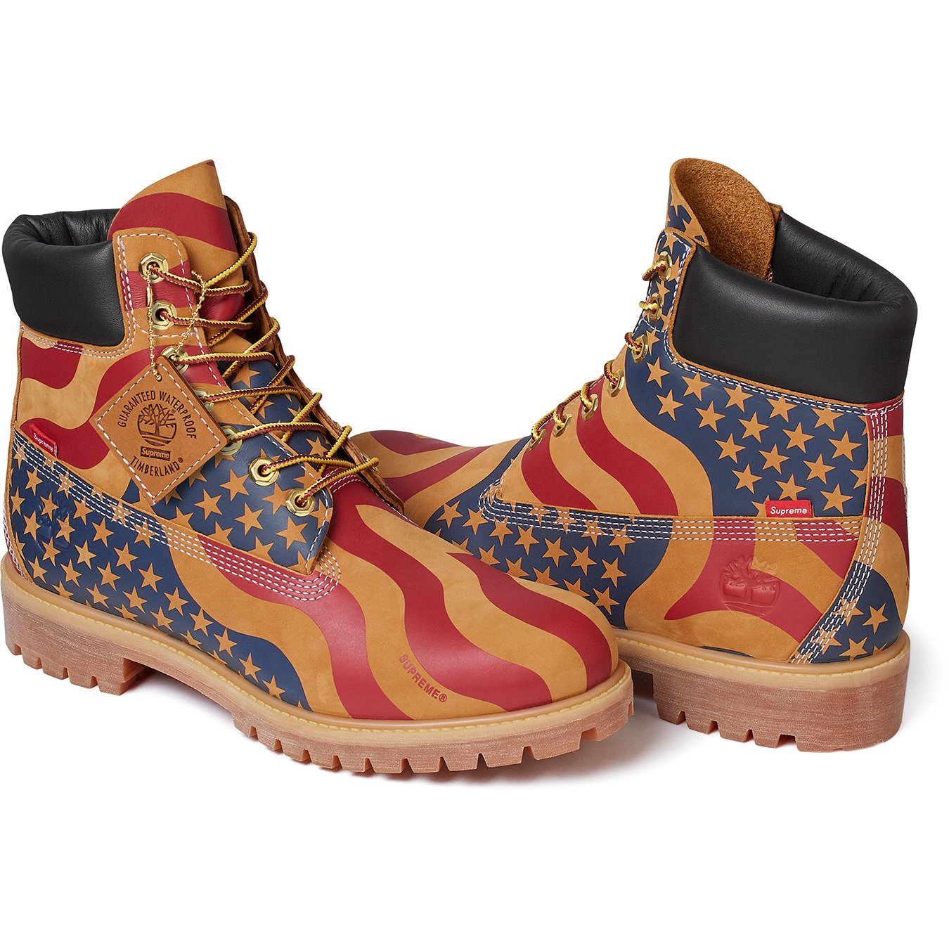 Supreme Archive Supreme®/Timberland® Stars and Stripes 6-Inch Premium Waterproof Boot Wheat