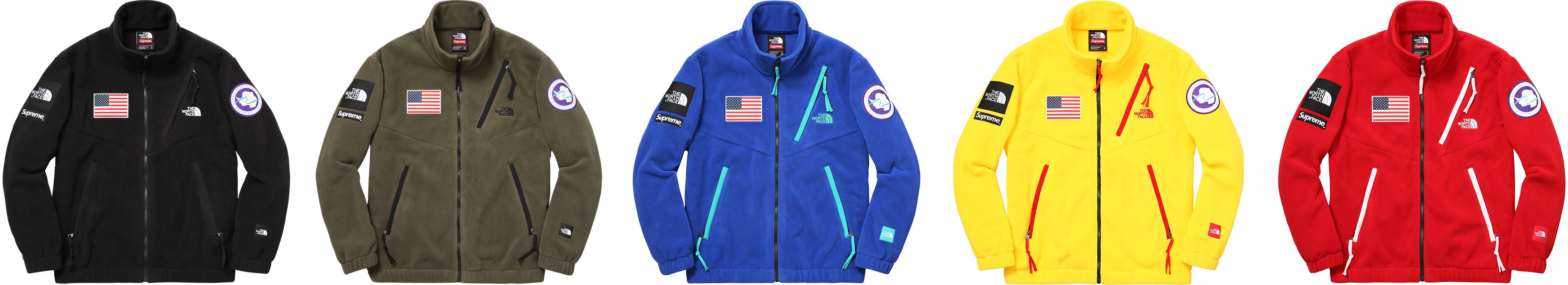 Supreme Archive TNF Fleece Jackets