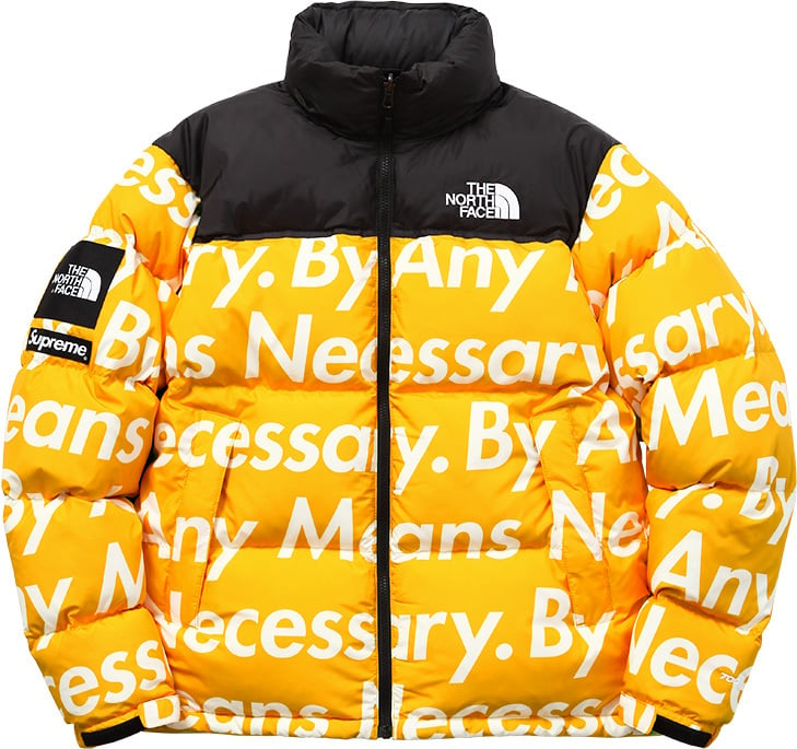 supreme tnf puffer jacket