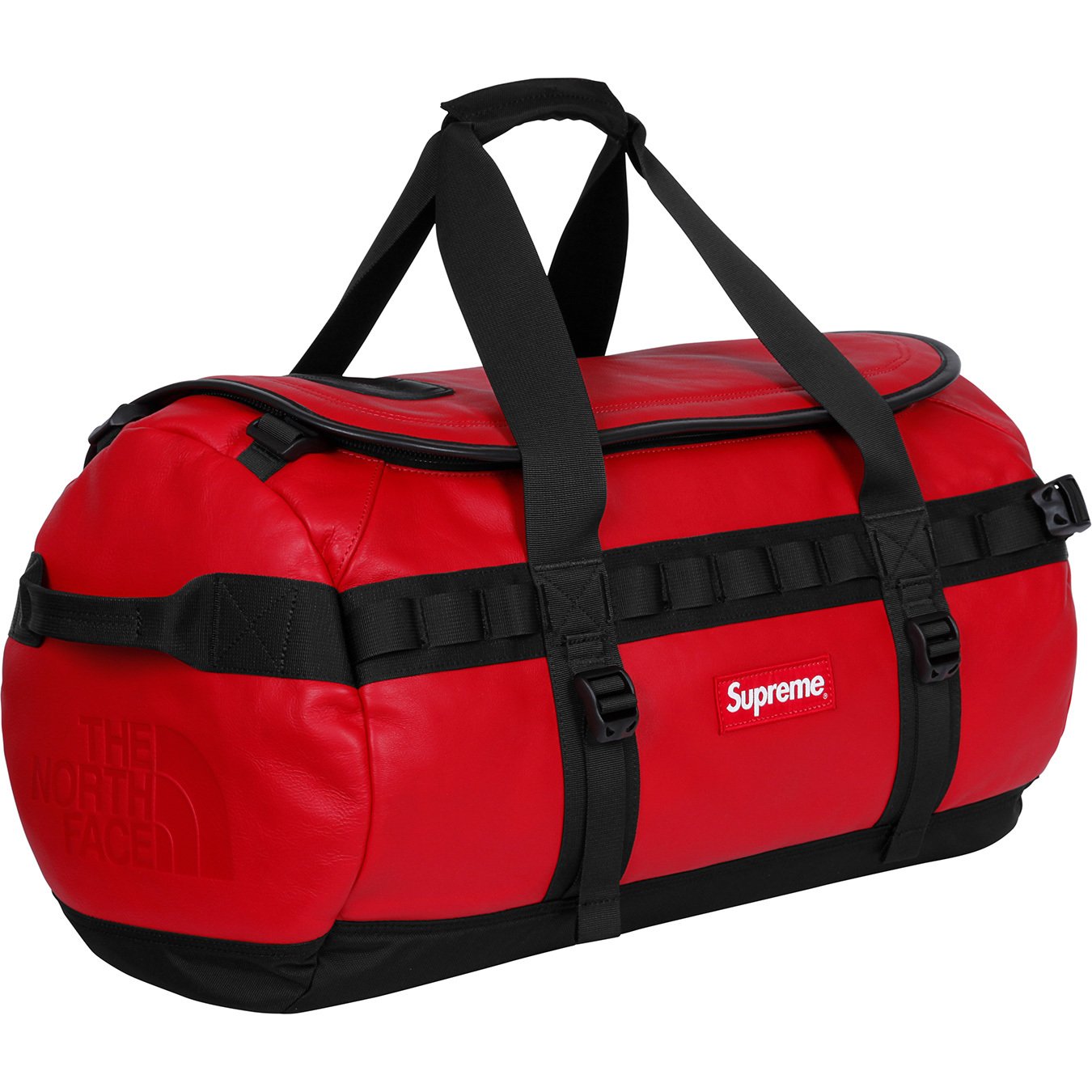 Supreme Archive Supreme®/The North Face® Leather Base Camp Duffel Red