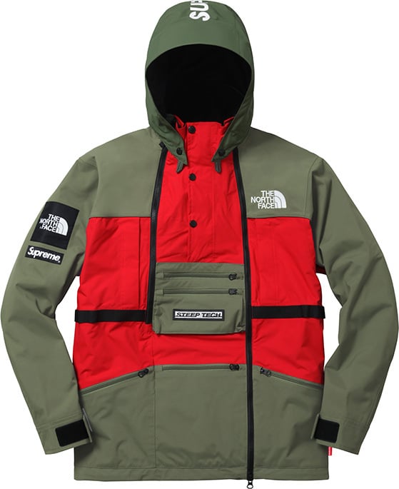 supreme x tnf windbreaker