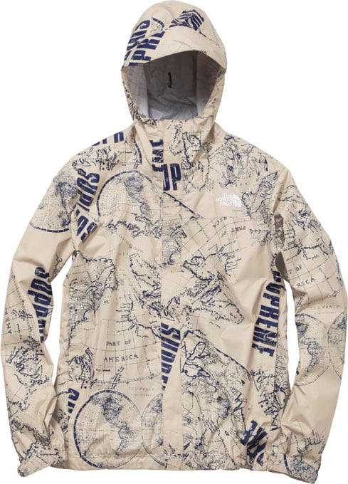 tnf supreme map jacket