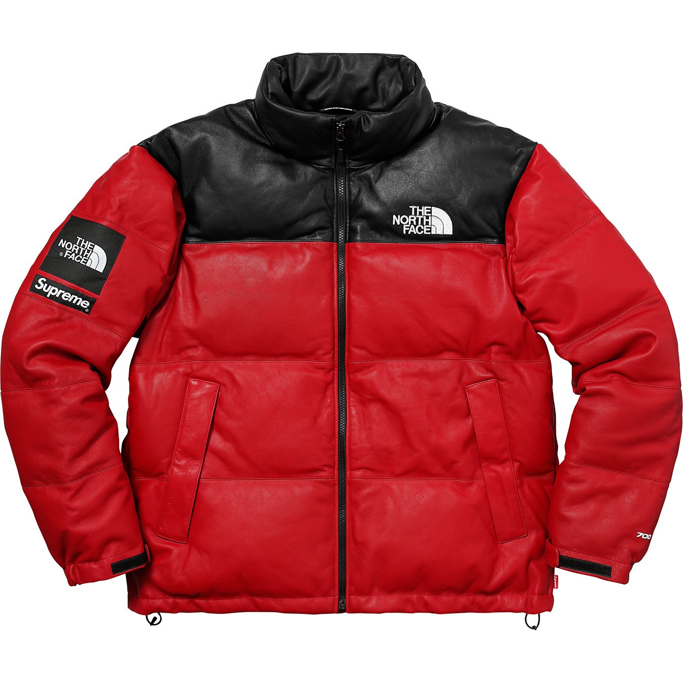 Supreme Archive Supreme®/The North Face® Leather Nuptse Jacket Red