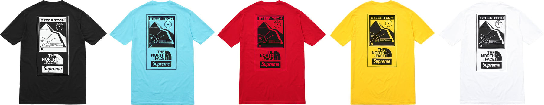 Supreme Archive TNF Steep Tech T-Shirt (Back)