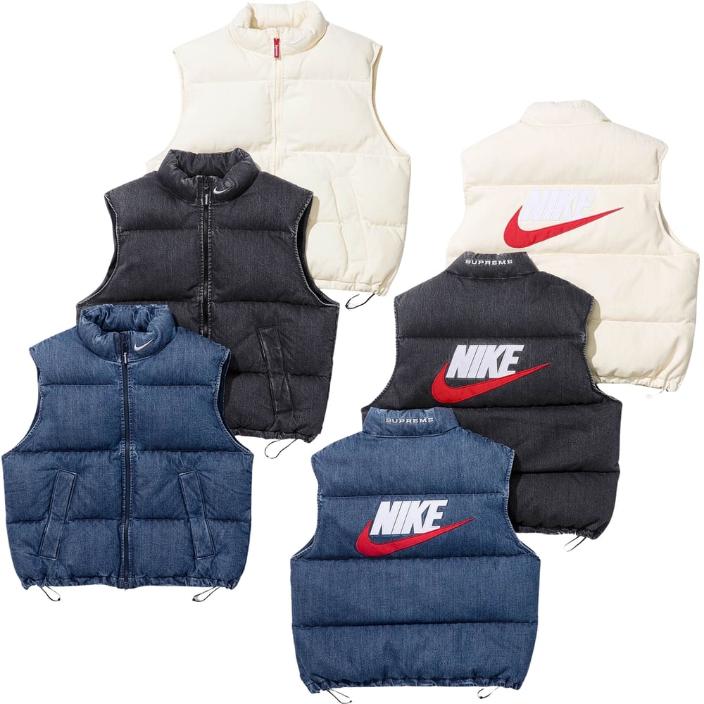 Supreme Supreme Nike Denim Puffer Vest releasing on Week 10 for spring summer 2024