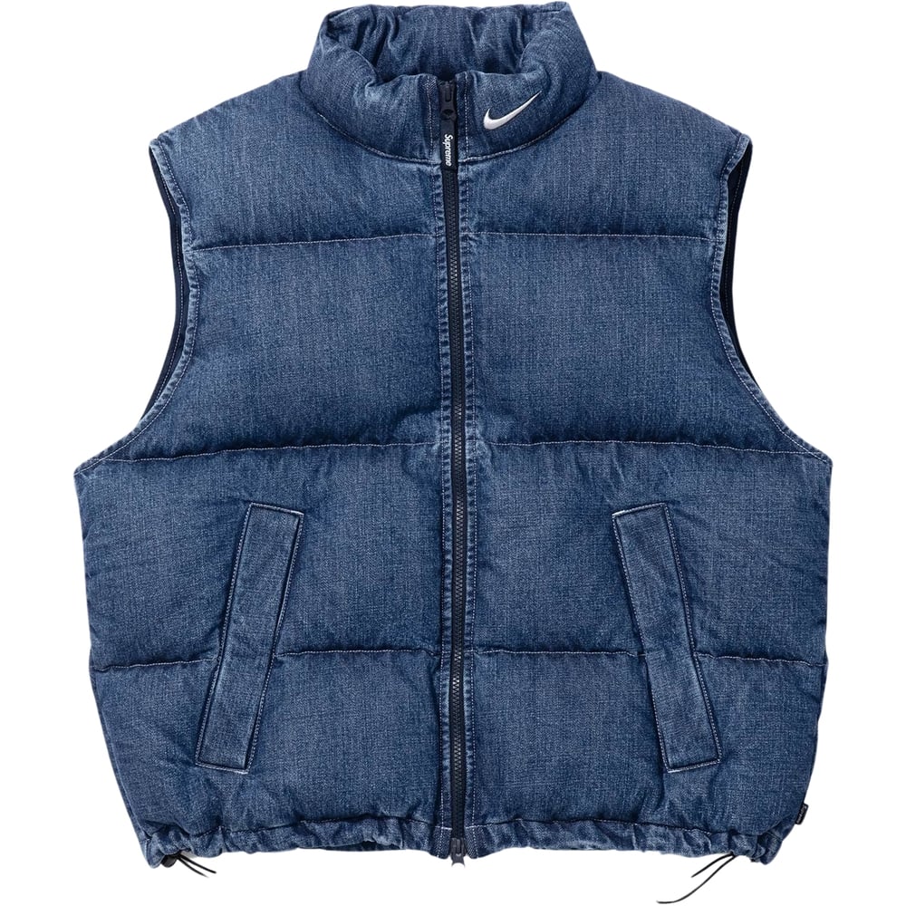 Details on Supreme Nike Denim Puffer Vest Supreme/Nike Denim Puffer Vest_1713175548722.png from spring summer
                                                    2024 (Price is $178)