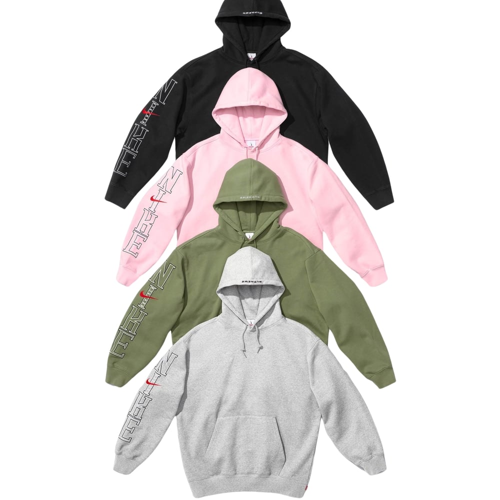Details on Supreme Nike Hooded Sweatshirt from spring summer
                                            2024 (Price is $148)