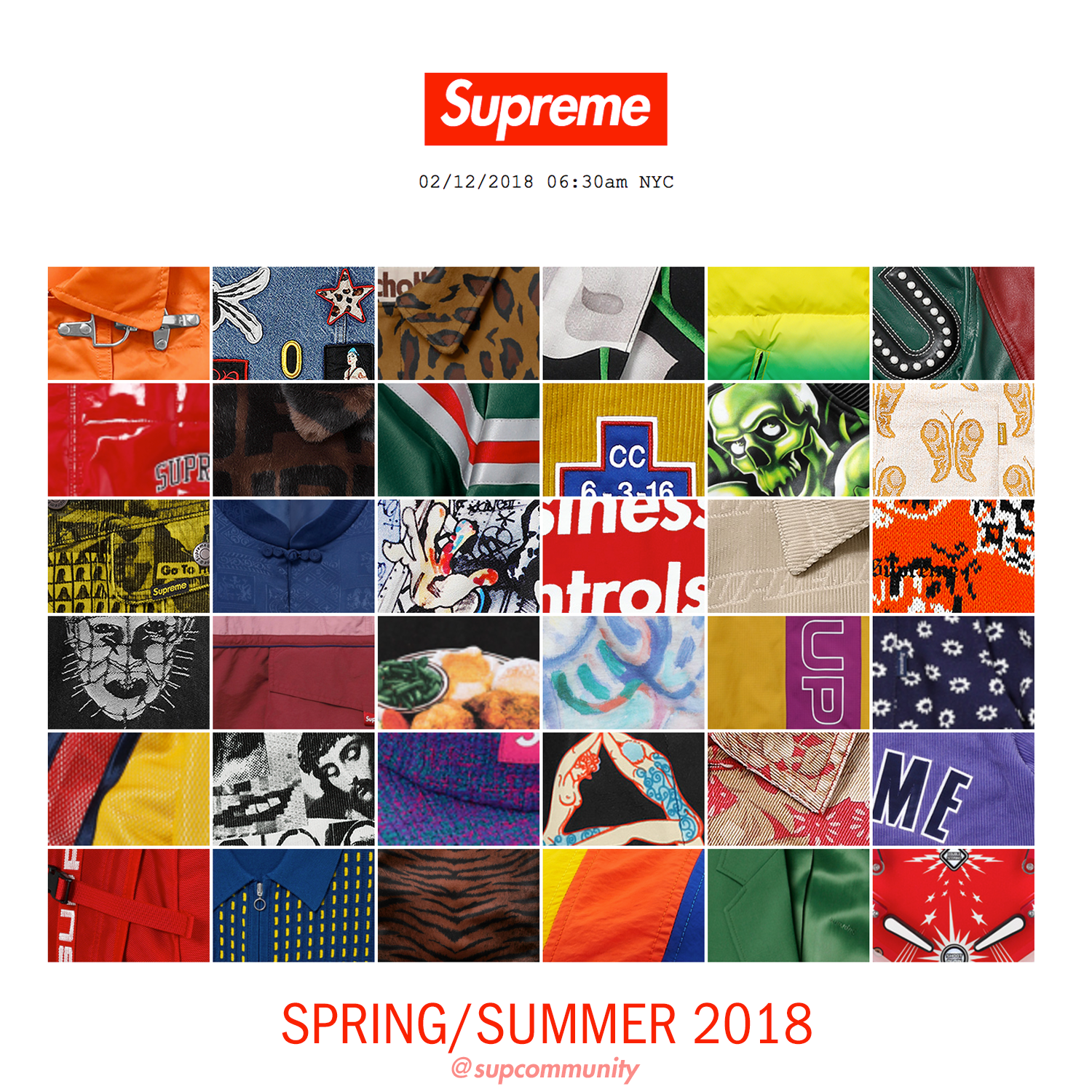 Spring/Summer 2018 Preview News - Supreme Community