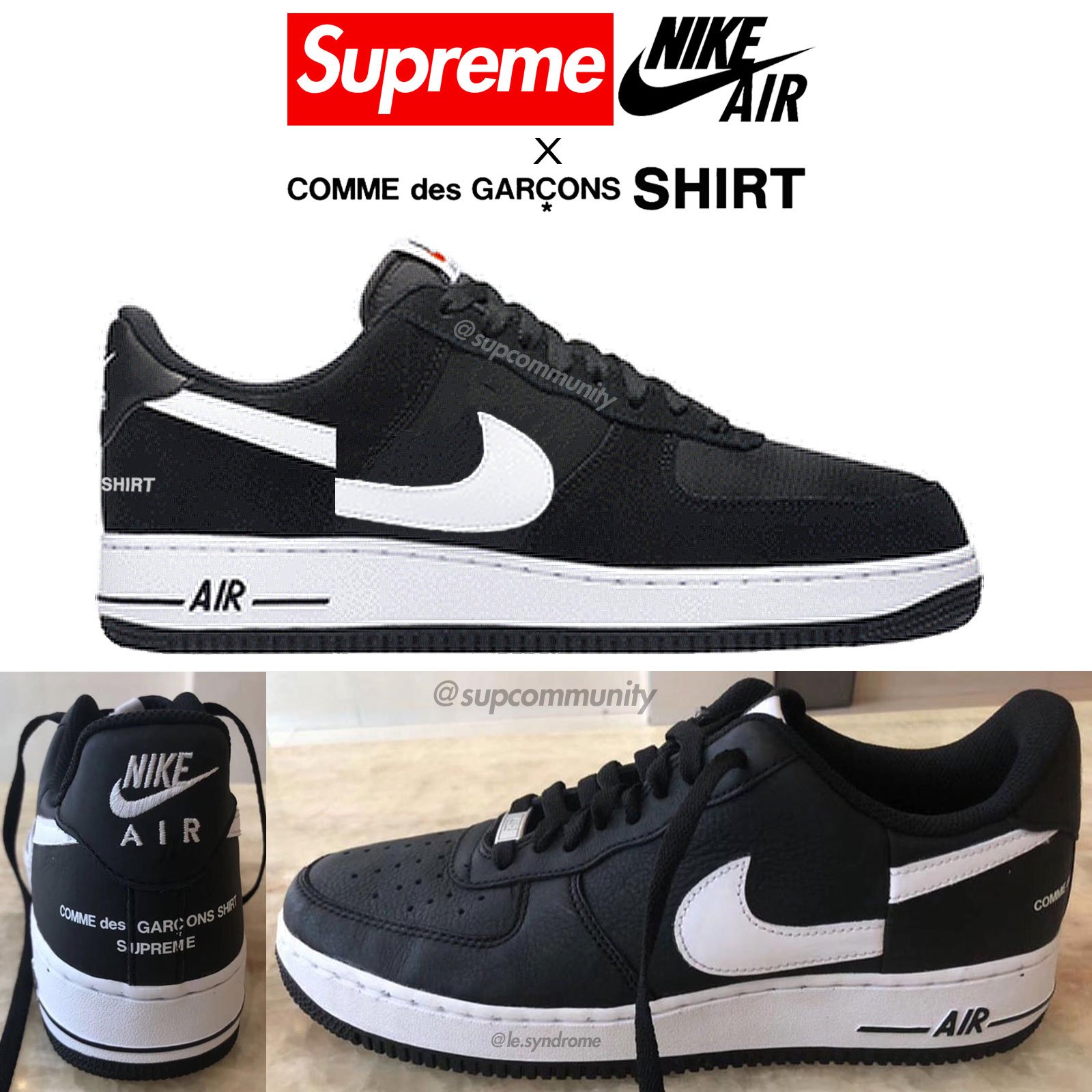 supreme comme des garcons nike