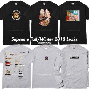 Supreme Teaser Fall Winter 2018 Tee Leak