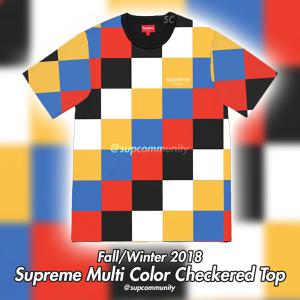 Supreme Teaser Fall Winter 2018 Multi color top checkered Leak