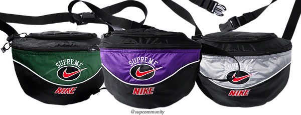 supreme x nike shoulder bag