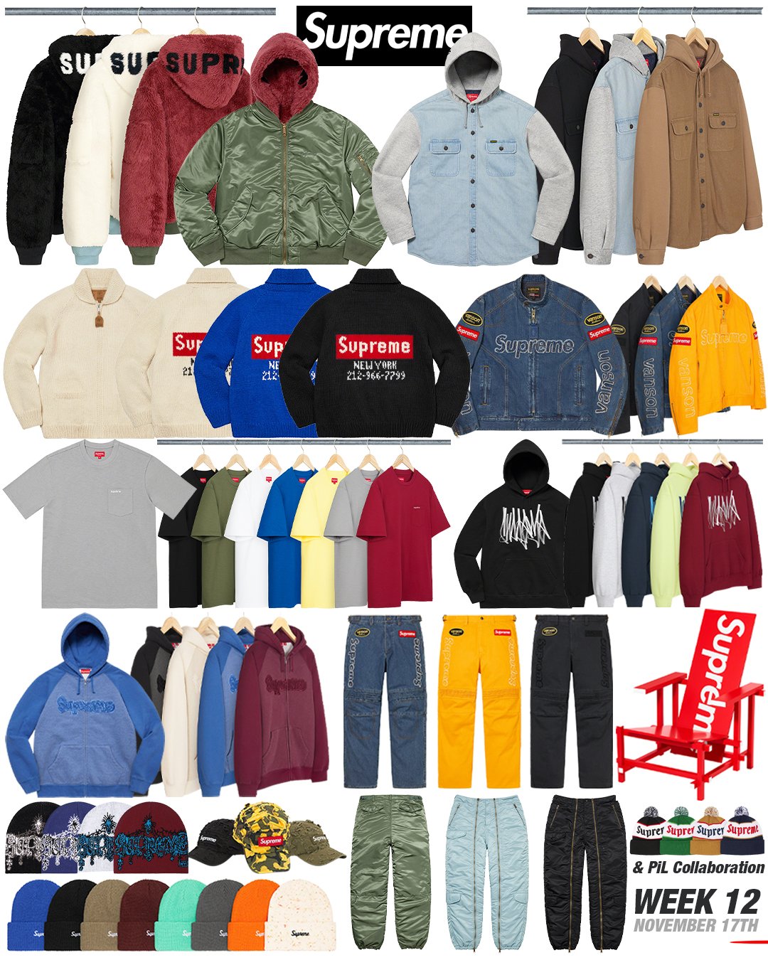 Supreme Week 12 Droplist