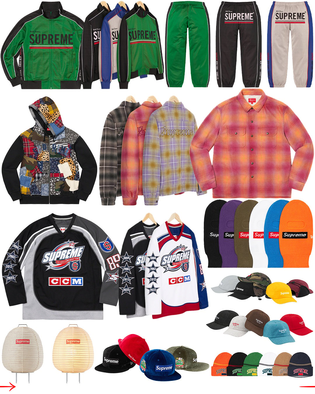 Supreme Week 13 FW22 Lookbook Droplist