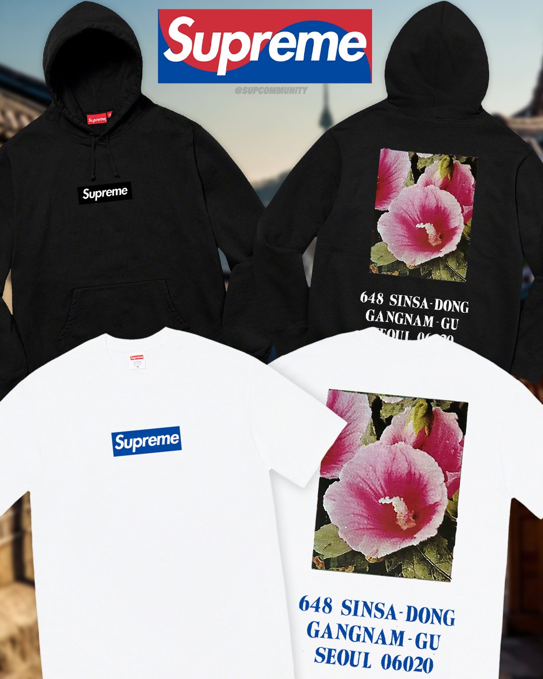 Supreme South Korea Seoul opening Box Logo Tee and Hoodie