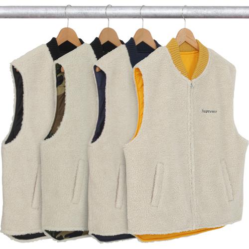 Details on Sherpa Fleece Reversible Work Vest None from fall winter 2016