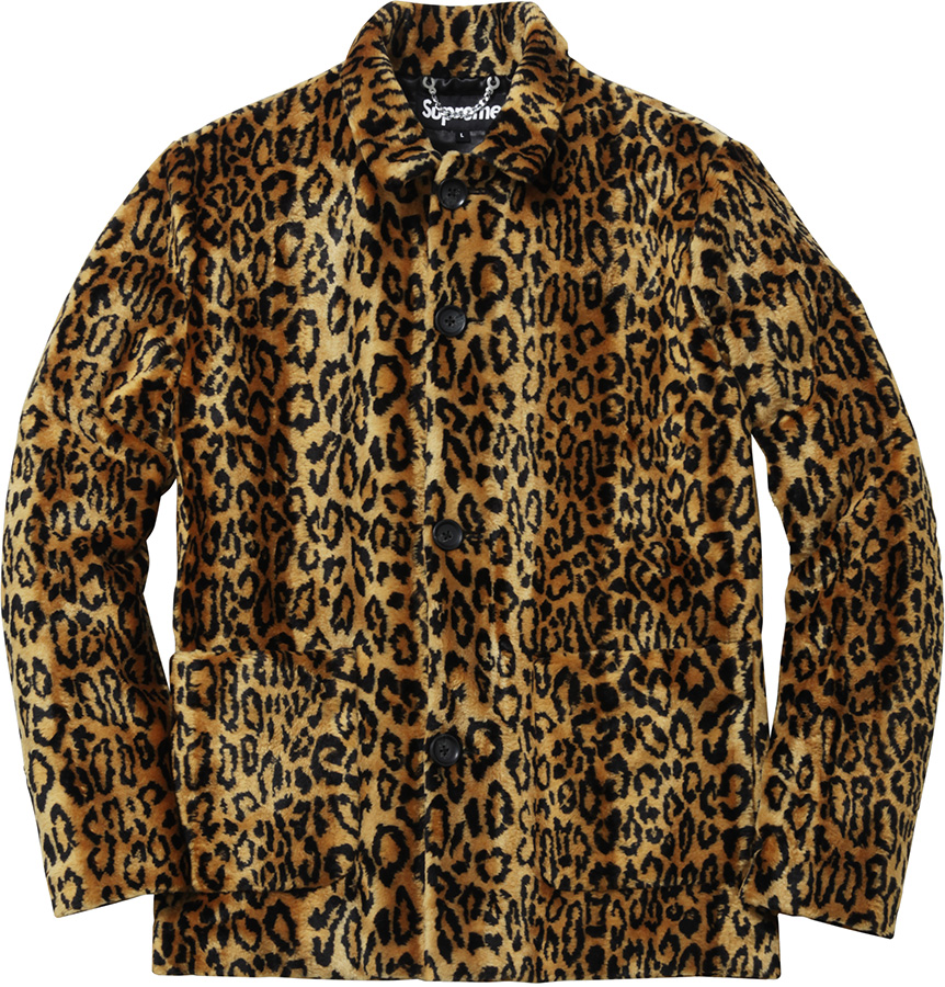 supreme leopard jacket