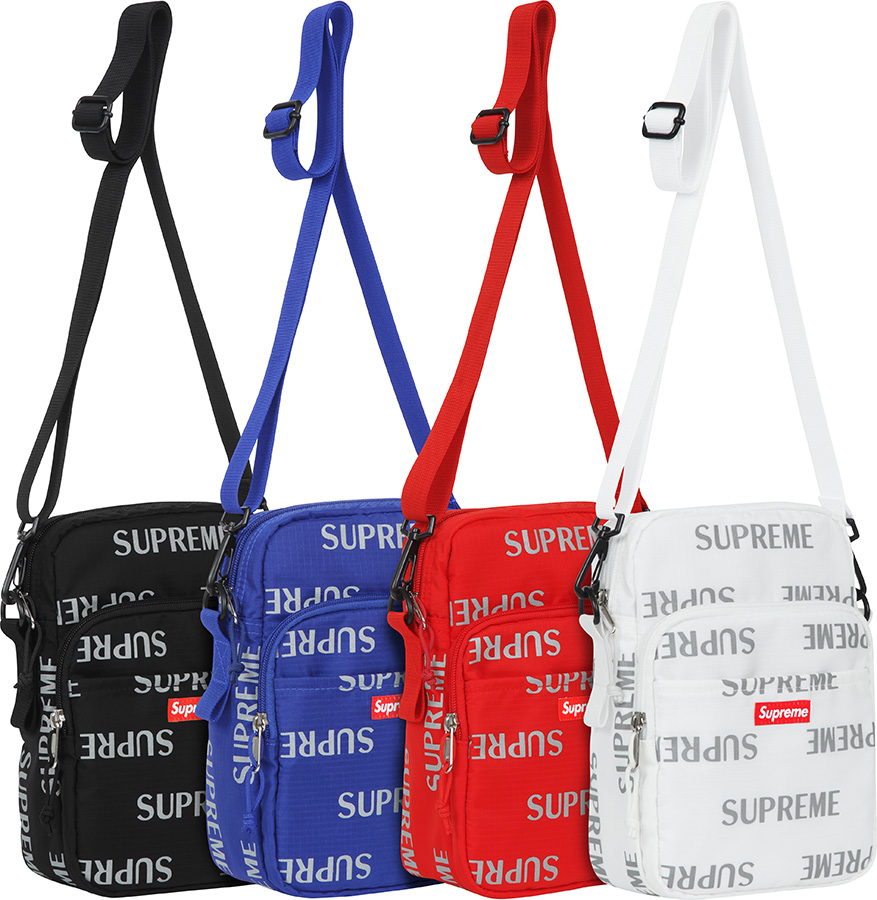 supreme 3m reflective repeat shoulder bag