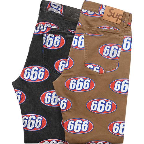 Supreme 666 5-Pocket Jean