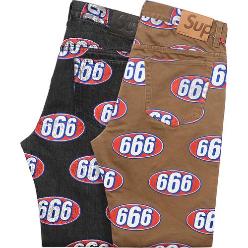 Supreme 666 5-Pocket Jean releasing on Week 1 for spring summer 2017