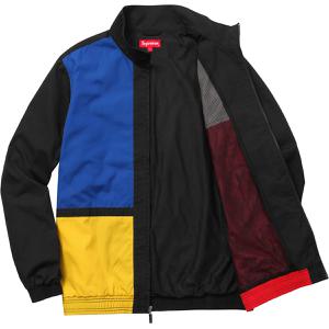 supreme color blocked track jacket