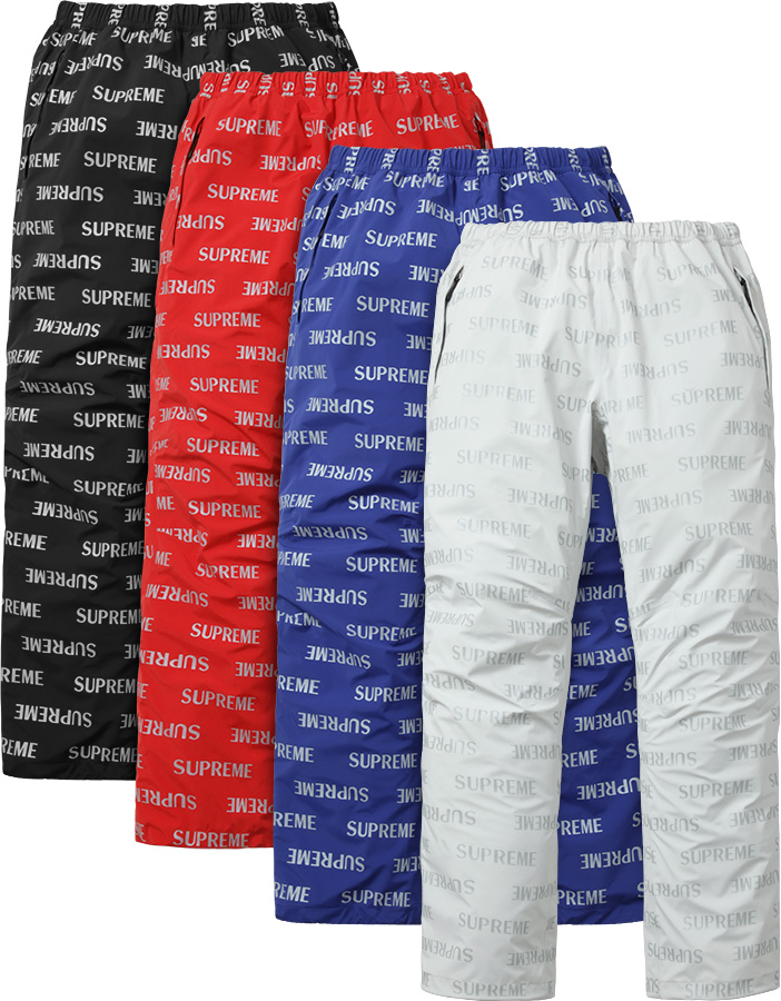 Details Supreme 3M® Reflective Repeat Taped Seam Pant - Supreme