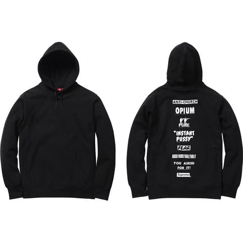 Details on Pure Fear Hooded Sweatshirt None from spring summer
                                                    2016