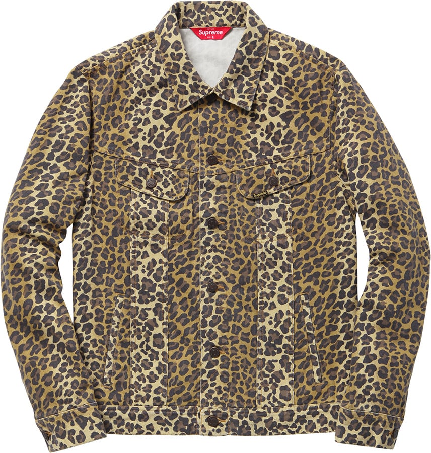 leopard trucker jacket