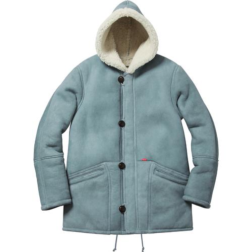 Details on Supreme Schott Hooded Shearling from fall winter 2015