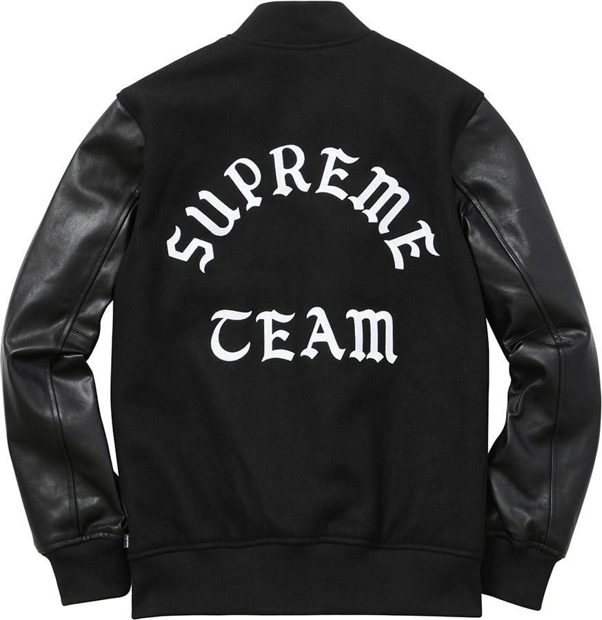 Supreme 2015/AW Wool Varsity Crew Jacket-