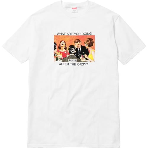 Supreme Orgy Tee releasing on Week 19 for spring summer 2017