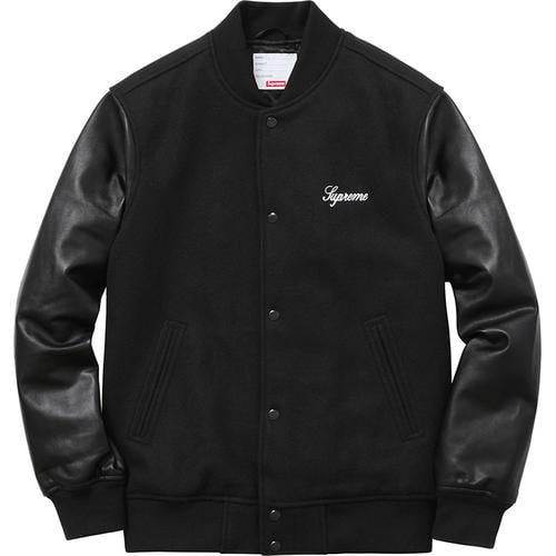 Supreme Wool Varsity Crew Jacket for fall winter 15 season