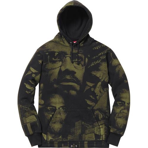 Supreme Malcolm X™ Hooded Sweatshirt for spring summer 15 season