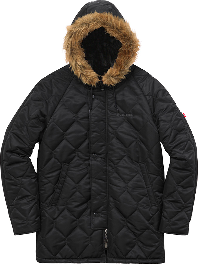 Quilted Flight Satin Parka - fall winter 2015 - Supreme