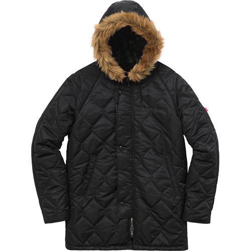 Supreme Quilted Flight Satin Parka for fall winter 15 season