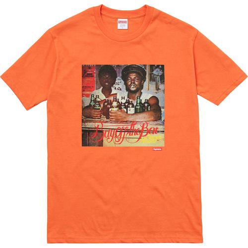 Supreme Buy Off The Bar Tee released during spring summer 17 season