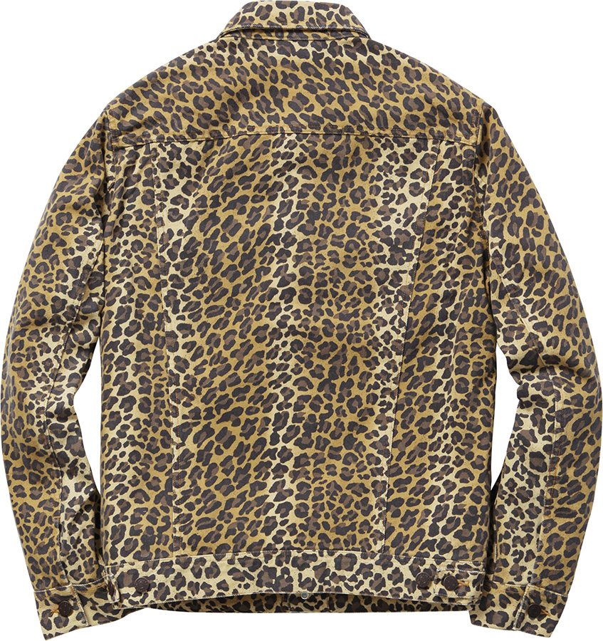 Leopard Denim Jacket - spring summer 2015 - Supreme
