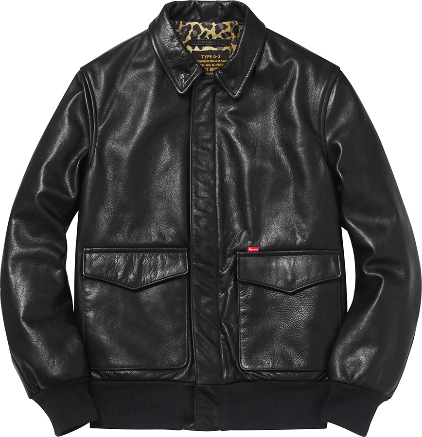 Schott Leather A-2 Jacket - spring summer 2015 - Supreme