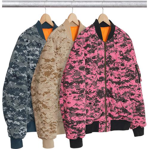 Details on Digi Camo MA-1  from fall winter 2017 (Price is $328)