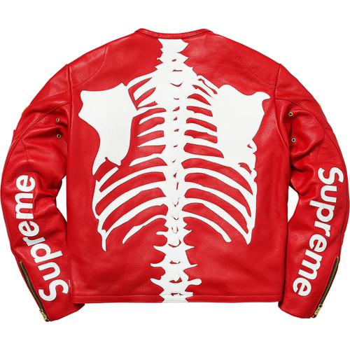Details on Supreme Vanson Leather Bones Jacket None from fall winter 2017 (Price is $1388)