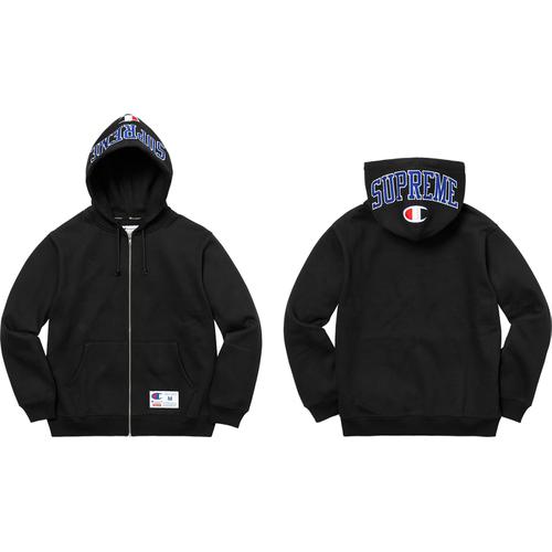 Details on Supreme Champion Arc Logo Zip Up Sweat None from fall winter 2017 (Price is $158)