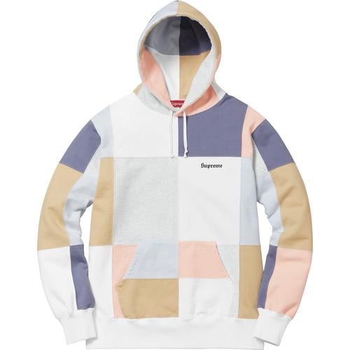 Details on Patchwork Hooded Sweatshirt None from fall winter
                                                    2017 (Price is $188)