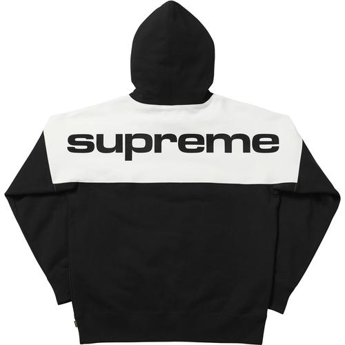Details on Blocked Hooded Sweatshirt None from fall winter 2017 (Price is $158)