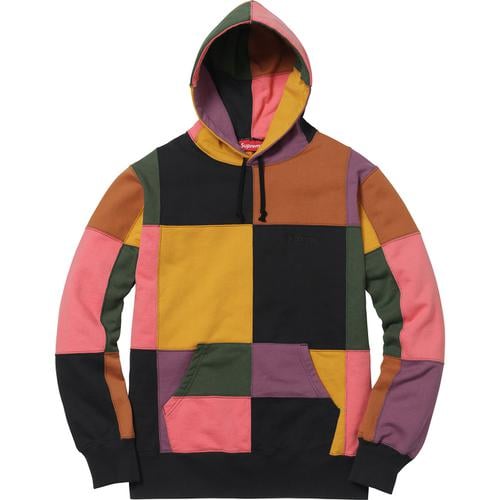 Details on Patchwork Hooded Sweatshirt None from fall winter
                                                    2017 (Price is $188)