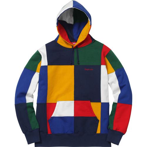 Details on Patchwork Hooded Sweatshirt None from fall winter
                                                    2017 (Price is $188)